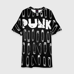 Платье клеш для девочки Punk pins, цвет: 3D-принт