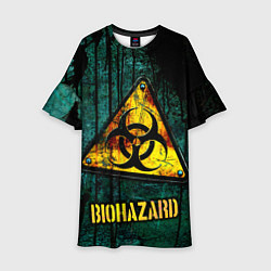 Детское платье Biohazard yellow sign