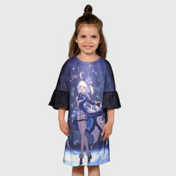 Платье клеш для девочки Genshin Impact Furina servants, цвет: 3D-принт — фото 2