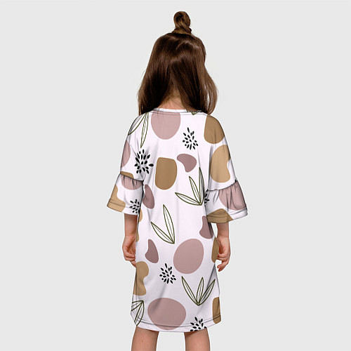 Детское платье Пятна и семена / 3D-принт – фото 4