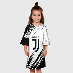 Платье клеш для девочки Juventus краски, цвет: 3D-принт — фото 2