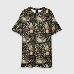 Детское платье Совы в сосновом лесу