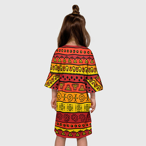 Детское платье Африканские этнический орнамент / 3D-принт – фото 4