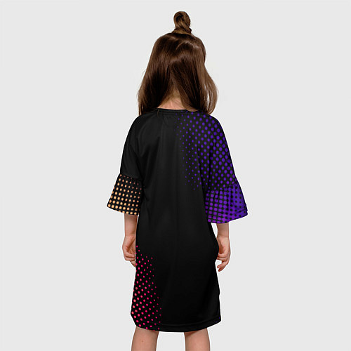 Детское платье Valheim logo pattern / 3D-принт – фото 4