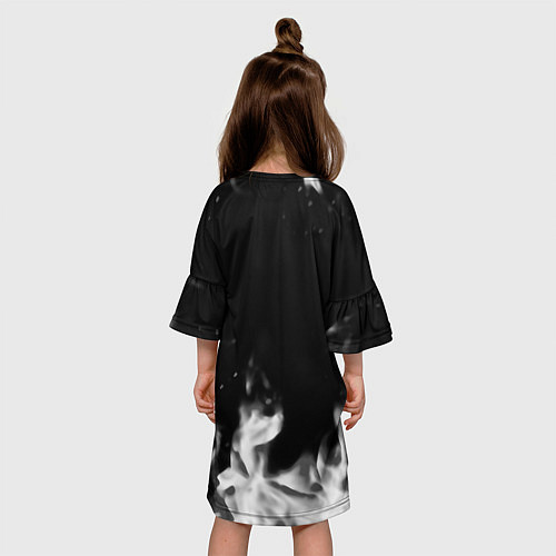 Детское платье Diablo fire black / 3D-принт – фото 4