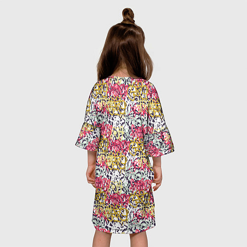 Детское платье Граффити с узорами / 3D-принт – фото 4