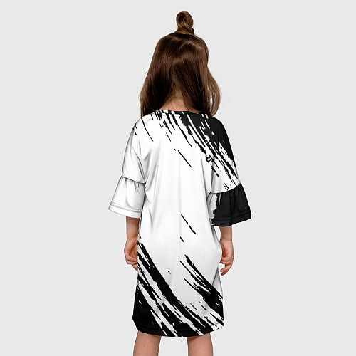 Детское платье Dead space чёрные краски / 3D-принт – фото 4