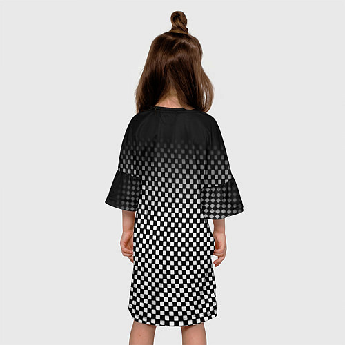 Детское платье Россия клетка паттерн / 3D-принт – фото 4