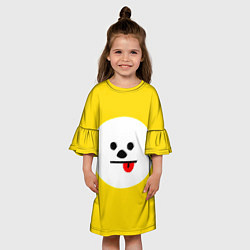 Платье клеш для девочки BT21 - Chimmy, цвет: 3D-принт — фото 2