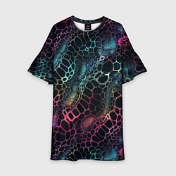 Детское платье Змеиный принт