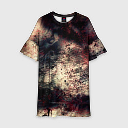 Детское платье Мокрая бумага ретро гранж текстура грязная