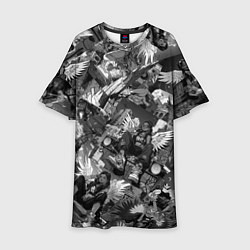 Детское платье Городской ангел с крыльями в стиле аниме