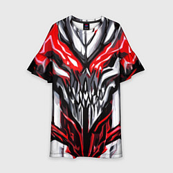 Детское платье Абстрактный красный череп