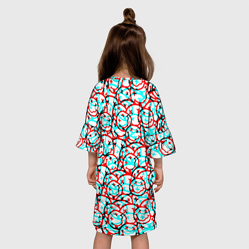 Детское платье Nirvana smile glitch / 3D-принт – фото 4