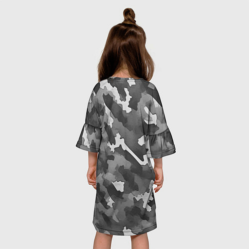 Детское платье Городской камуфляж внутренних войск / 3D-принт – фото 4