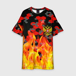 Детское платье Герб РФ броня в огне