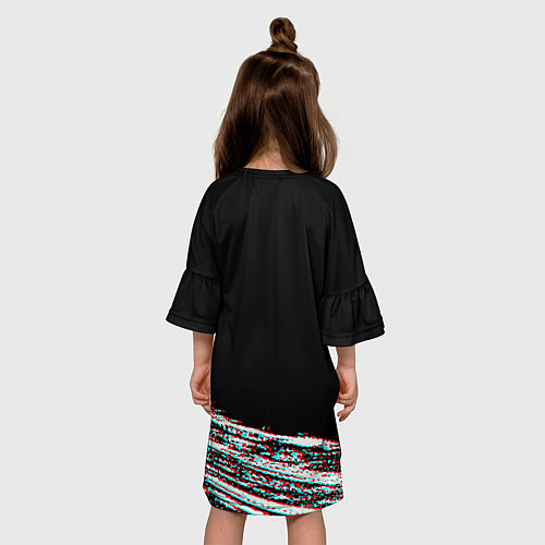 Детское платье Киберпанк 2077 огненное лого / 3D-принт – фото 4