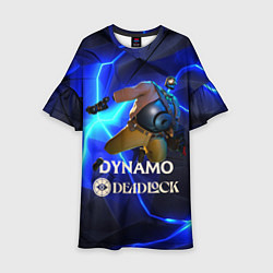 Платье клеш для девочки Deadlock Динамо, цвет: 3D-принт