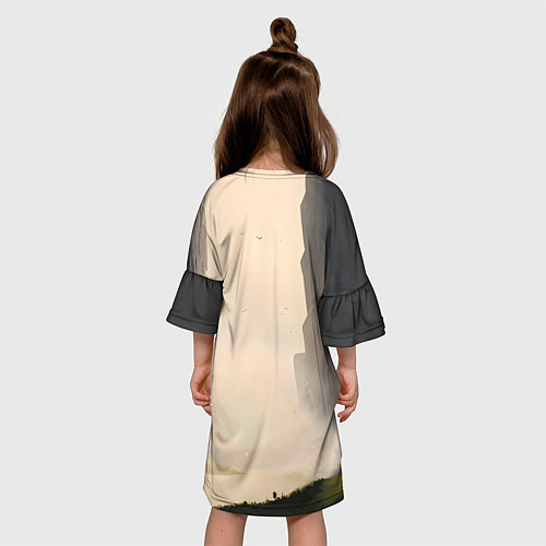 Детское платье Скетч байкер / 3D-принт – фото 4