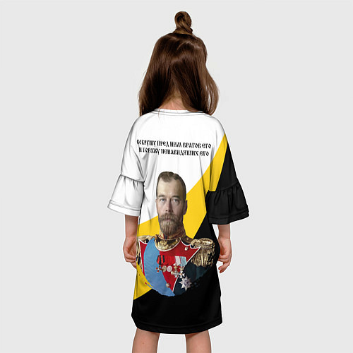 Детское платье Сокрушу пред ним врагов его малый черный КЦК Никол / 3D-принт – фото 4