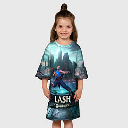 Платье клеш для девочки Deadlock Lash, цвет: 3D-принт — фото 2