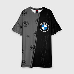 Платье клеш для девочки Bmw performance Темный, цвет: 3D-принт