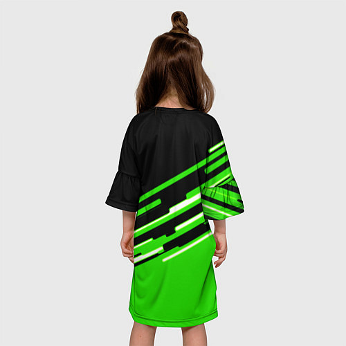 Детское платье PUBG line geometry / 3D-принт – фото 4