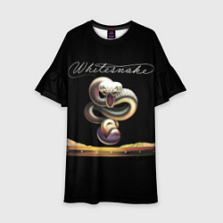 Платье клеш для девочки Whitesnake trouble, цвет: 3D-принт