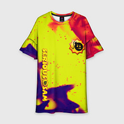 Детское платье Serious Sam flame yellow