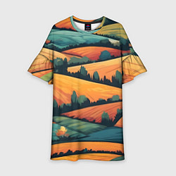 Детское платье Поля луга