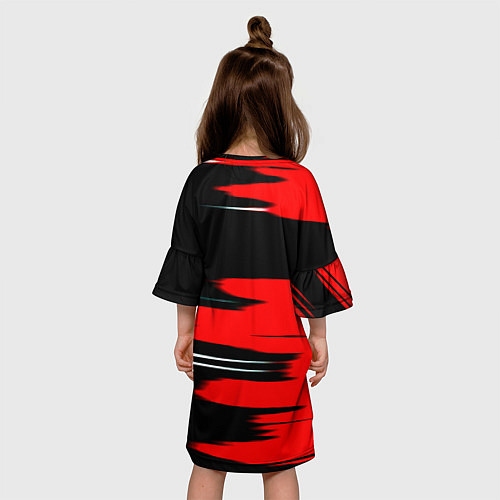 Детское платье Россия полосы краски / 3D-принт – фото 4