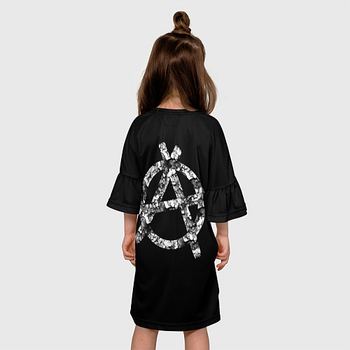Детское платье Purgen череп к красным ирокезом / 3D-принт – фото 4