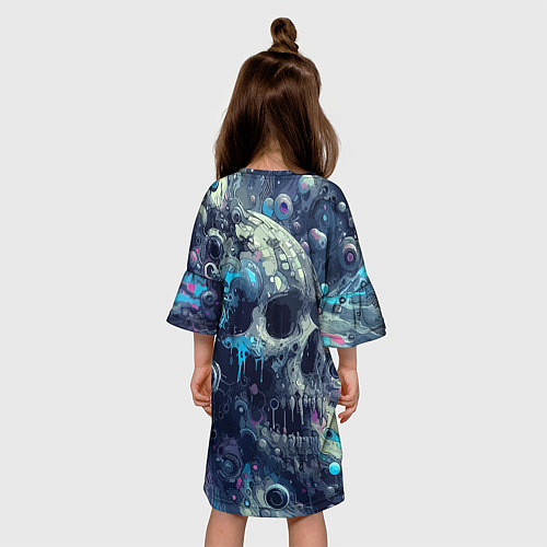 Детское платье Vanguard compozition with skull - ai art fantasy / 3D-принт – фото 4