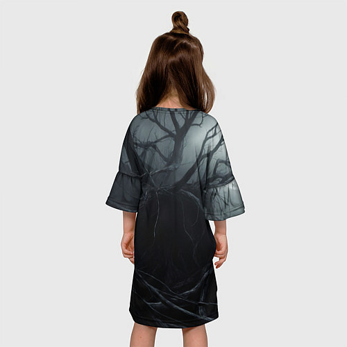 Детское платье Megadeth череп под деревом / 3D-принт – фото 4