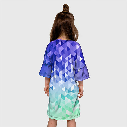 Детское платье Градиентная геометрия / 3D-принт – фото 4