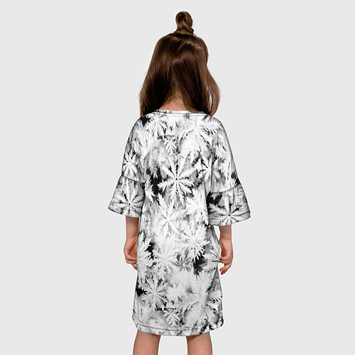 Детское платье Рождественский мороз на стекле / 3D-принт – фото 4