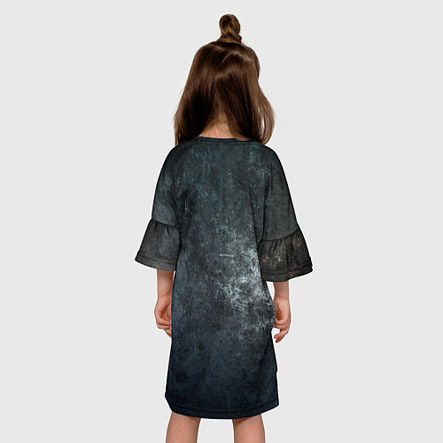 Детское платье Спортивный американский Chevrolet Corvette / 3D-принт – фото 4