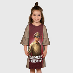 Платье клеш для девочки Hearts of Iron IV, цвет: 3D-принт — фото 2