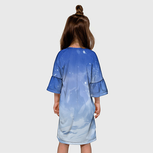 Детское платье Эльза из Холодного сердца / 3D-принт – фото 4