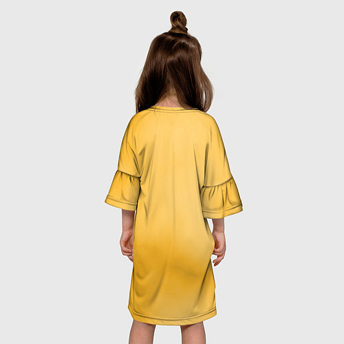 Детское платье Пуффендуй Хогвартс / 3D-принт – фото 4