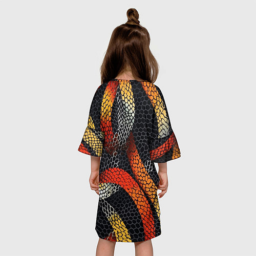 Детское платье В змеях / 3D-принт – фото 4