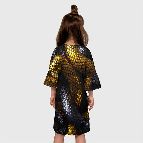 Детское платье Звенья одной цепи / 3D-принт – фото 4