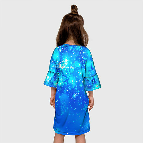 Детское платье Морозное свечение / 3D-принт – фото 4