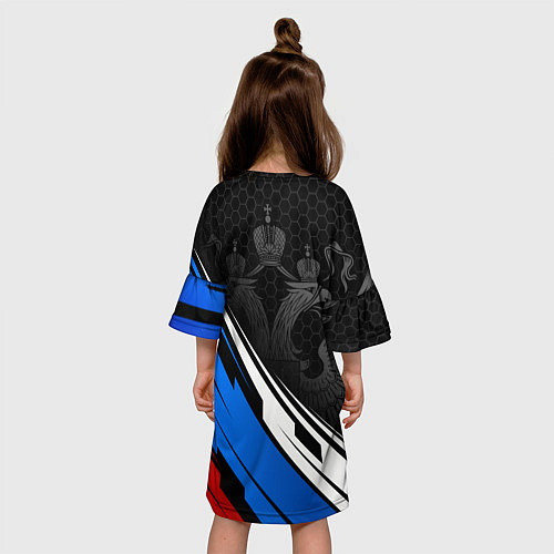 Детское платье Россия - абстракция / 3D-принт – фото 4
