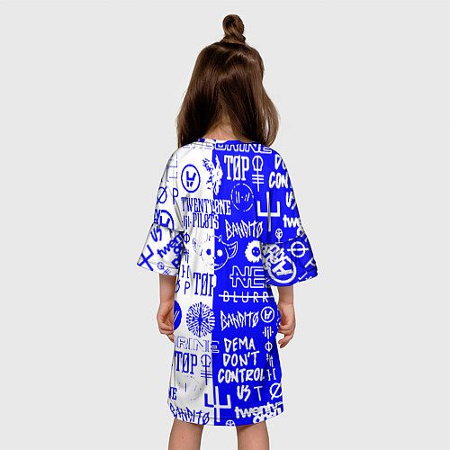 Детское платье Twenty one pilots лого / 3D-принт – фото 4