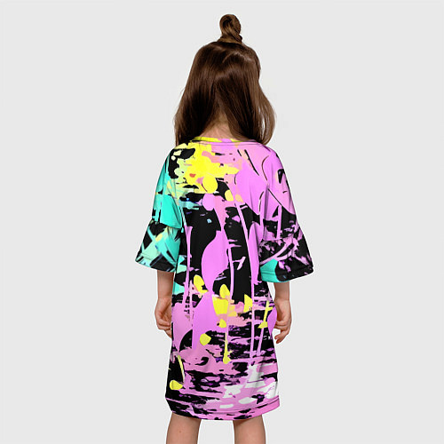 Детское платье Color expressive abstraction - Milano / 3D-принт – фото 4