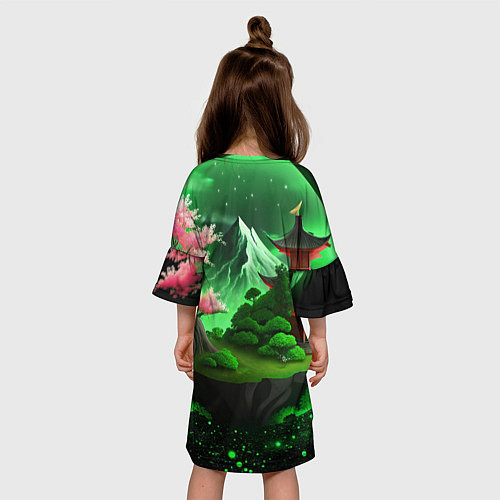 Детское платье Green nature Japan / 3D-принт – фото 4