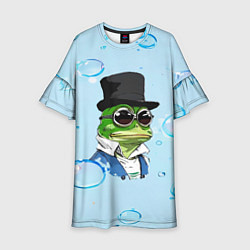 Платье клеш для девочки Pepe в шляпе, цвет: 3D-принт