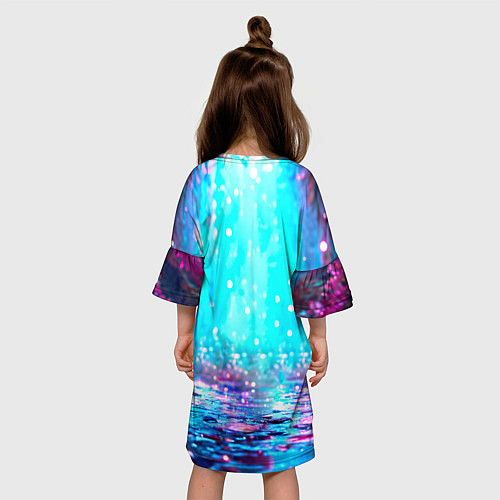 Детское платье Зайчик в сказочном лесу / 3D-принт – фото 4