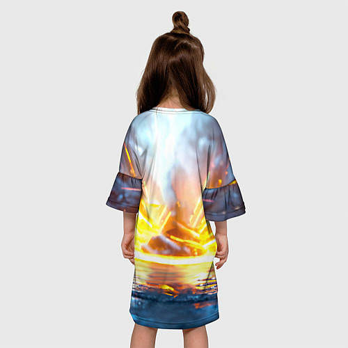 Детское платье Эпичный пингвин / 3D-принт – фото 4